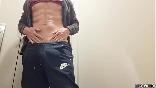 Image Steamy Solo: Hunky Stud Gets Naughty in Public Bathroom!