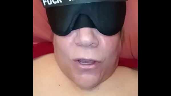Image #30- 202402 61yo Tennesseemilf1 Slutwife blindfolded- fucking her favorite black cock dildo through her crotchless underwear- she really creams it up before she cums hard and loud at 4:40!
