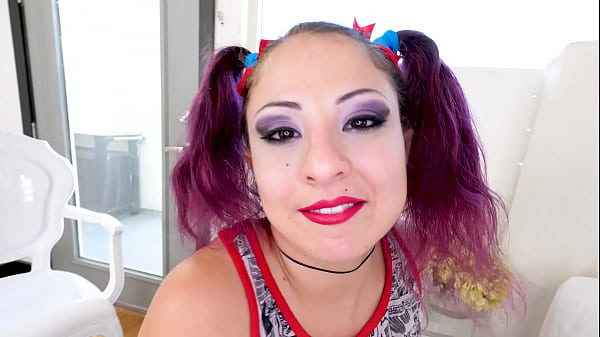 Image QUEEN GIA LOVE SEXY Pigtail Chubby Huge Cock POV Blowjob and Cum Swallow