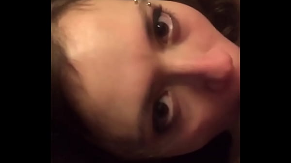 Image brunette babe deepthroat and eat cum