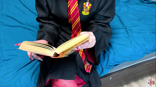 Image Slytherin Boy Fucked a Hot Busty Gryffindor Student at Hogwarts - Rough Fuck / Tied Hands / POV