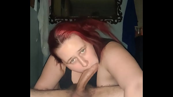 Image Redhead gobbling down a meat shaft