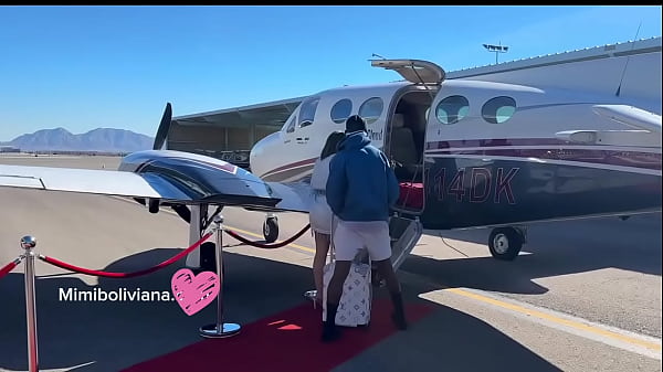 Image Mile high club fucking in a private jet over Las Vegas with Jack Rippher 11 inches BBC
