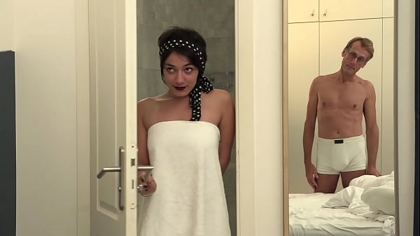 Image French brunette hairy pussy fucks much older guy part 1