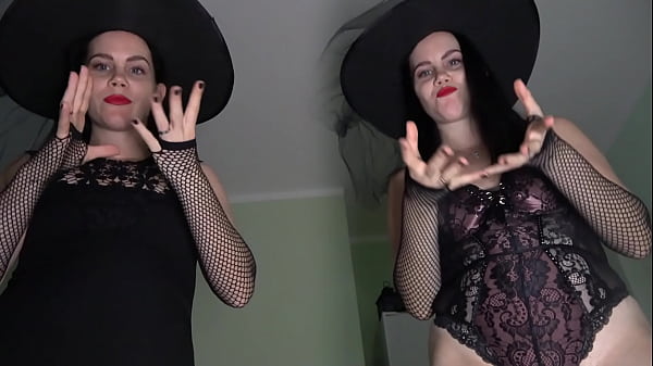 Image Halloween orgy of two witches who fuck and cums a lot