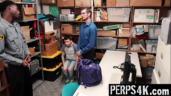 Image Gay Guard Observes Twink Sneaking Unpurchased Merchandise Into His Backpack - Perps4k
