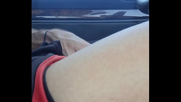 Image Hot Guy masturbating his cock while driving, moaning a lot and cumming