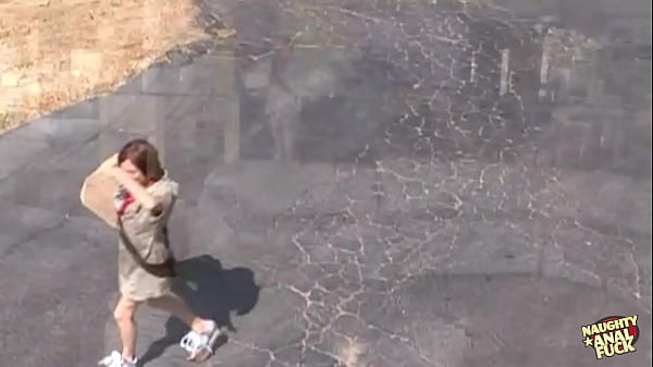 Image Girl scout seduces her last customer by letting him stretch out her tight sweet bum