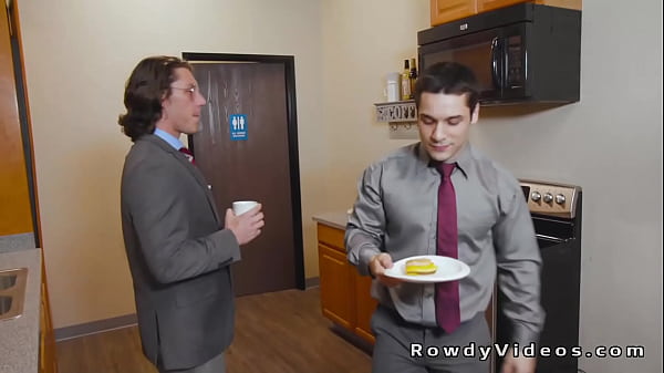 Image Gay rimjob and anal sex in the office during working time