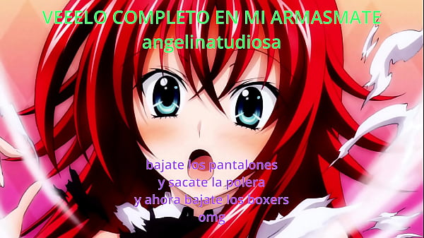 Image joi  tu compa&ntilde_era de estudio te hace la paja, instrucciones para masturbarse anime hentai TRAILER RIAS GREMORY