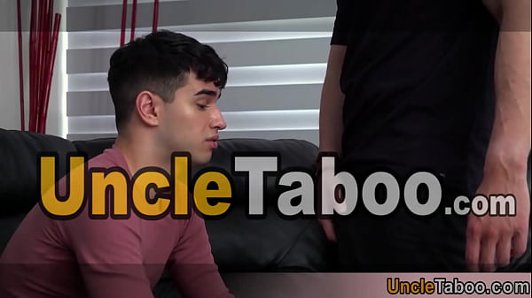 Image Cute latino teen roomate versus hot bearded stud bareback fucking and blowjob session