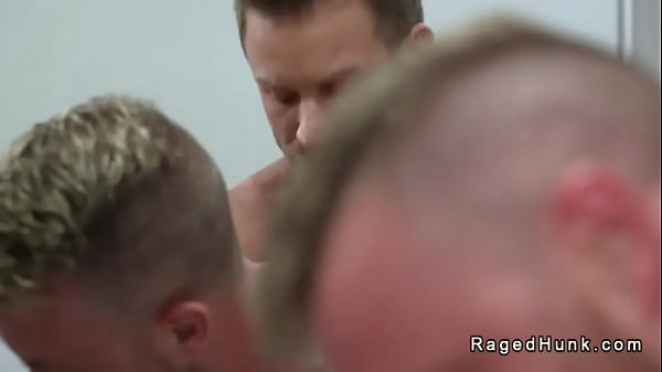 Image Gay strangers anal fuck in the public rest room