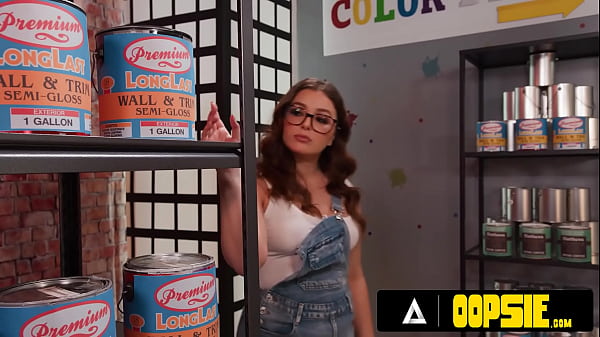 Image OOPSIE - Angry Leana Lovings Cheats On BF With Trans Employee Izzy Wilde In Paint Shop! CREAMPIE