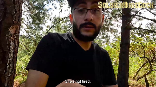Image She wants to go out to the mountains to do cardio but I have other plans and the slut agrees to ride my cock outdoors