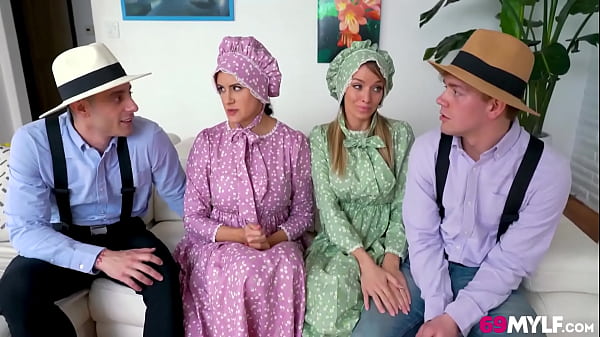 Image Amish Stepmoms Penny Barber and Pristine Edge Swap Dicks