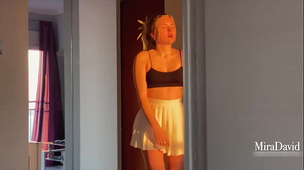 Image Fucked blonde in mouth and pussy after jogging. Massive facial cumshot