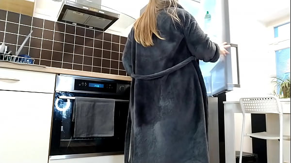 Image Stepmother-in-law persuaded son-in-law to cum on her new satin panties