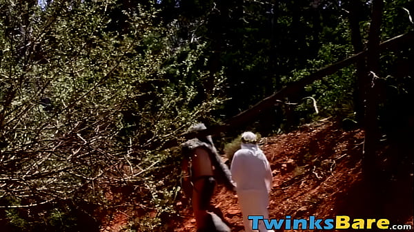 Image Outdoorsy gay Benjamin Riley cums hard while riding raw cock