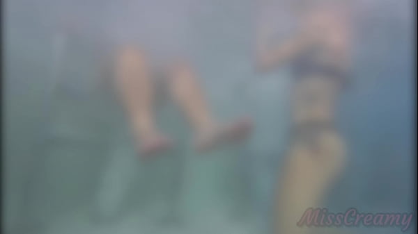 Image Teen student masturbate my cock in a public pool in front of everyone - it's very risky with people near- MissCreamy