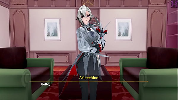 Image Genshin Impact: Arlecchino convinces Furina abaut a Very beneficial business for her. (Arlecchino, Furina, Lynette)