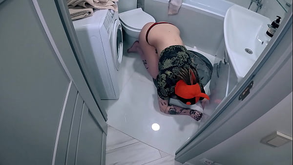 Image Horny stepsister is stuck and fucked in her tight pussy
