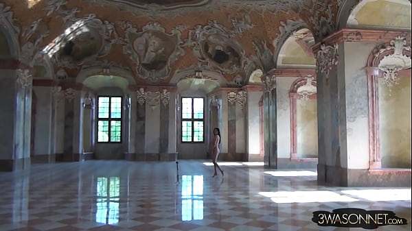 Image Ewa Sonnet Naked in a Monastery Colorful Version HD Nude Walking Video