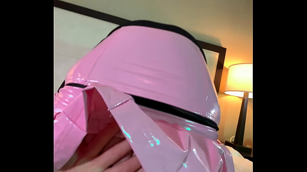 Image Trans Woman in Chastity Fucked Reverse Cowgirl POV