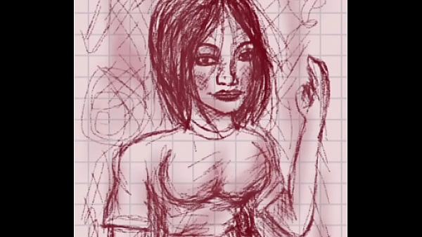 Image Drawing Beautiful Asian MILF at Sketchbook iOS for iPhone