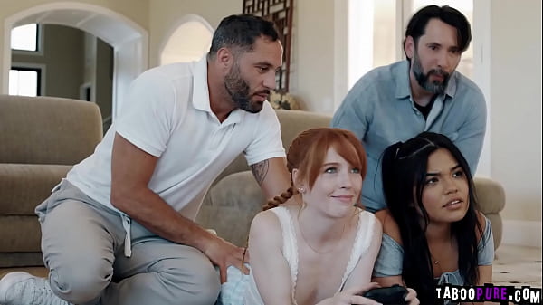 Image Stepdaughters Madi Collins and Summer Col swap and fucked by their stepdads Tommy and Damon Dice