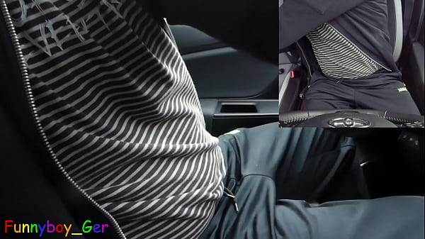 Image I jerk off and use a vibrator on my cock in the car in a roadside cruising parking lot, a voyeur also came by. (Multicam) (S)