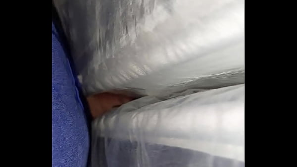 Image fuck the foil mattresses and ejaculate on it
