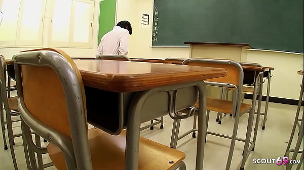 Image Boy caught Jerk by Japanese Mature Teacher and get his First Sex in her Hairy Pussy