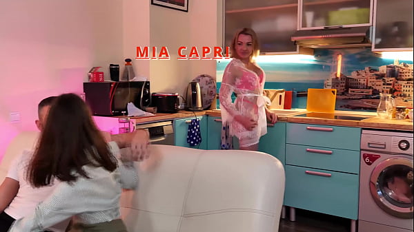 Image Stepmother Mia Capri with Margo Von Teese in anal threesome