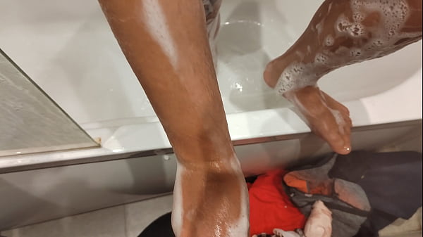 Image Hey stepbrother, look at my tits in shower and let me jerk off your dick