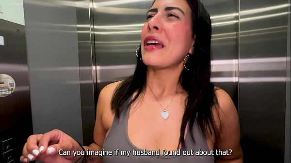 Image Cuckold Neighbor Fucks Girl Next Door when she flirts with him in the Elevator, POV and Cum in Mouth! Kylei Ellish