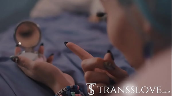 Image I catch my trans stepsister masturbating, she asks me to put my cock in her ass