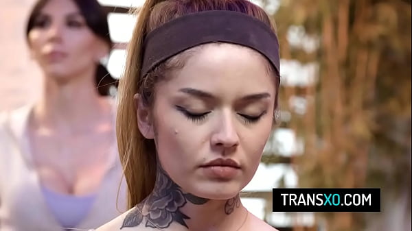 Image Hot tranny instructor Emma Rose fucks girl