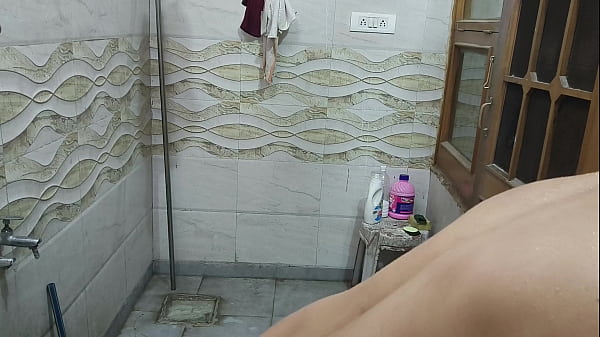 Image xxx Hot Indian Bhabhi bathing openly but step brother in law watch her secretly touch her tight pussy fuck her hindi audio