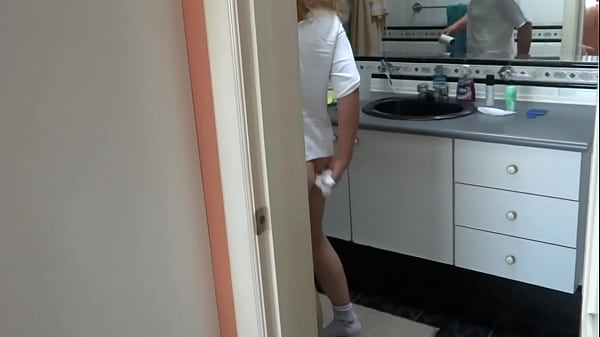 Image Stepson doesn't fuck me but he cums twice in my hairy pussy, I love his big cock, full cum