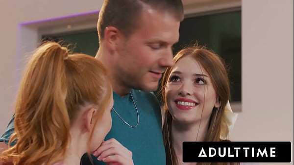 Image ADULT TIME - College Cuties Myra Moans And Madi Collins Compete For Attention In FIRST THREESOME!