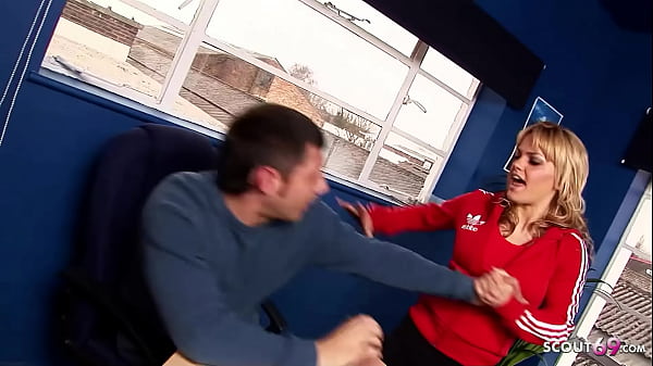 Image Angry Teen in Overknee Socks at Femdom Fuck with her Nerd Coach