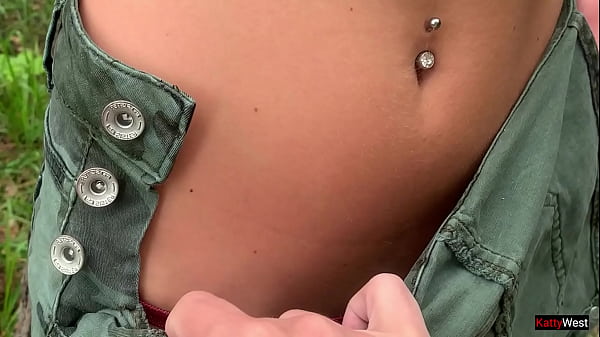 Image Cum five times in a row in a tight pussy in a public forest - Multiple Creampie