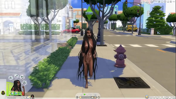 Image shemale covered in sperm walking in public sims 4