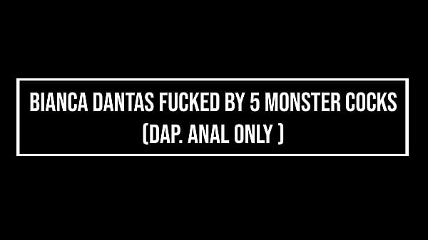 Image 19 years-old Bianca DANTAS first real gangbang, she is fucked by 5 huge cocks (DAP, anal, 0% pussy, 5on1, huge gapes, monster cocks, BBC) OB275