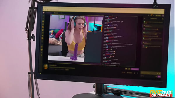Image College Camgirl Gina Snow Bends Over, Spreads Legs & Rides Chalie's Cock On Livestream  - FAKEHUB