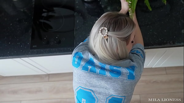 Image Fucked in the Kitchen and Poured Cum On His Stepsister While His Parents Were Sleeping In The Next Room!