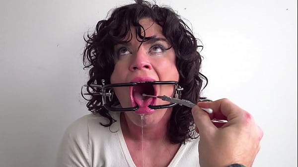 Image Gag reflex fetish - Humiliating covid test for dumb Karen