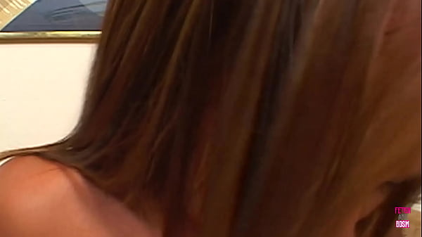 Image Lovely brunette girl lets her foot fetish BF pleasure her all night long
