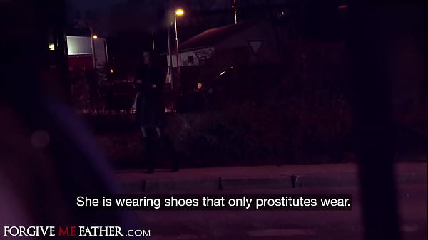 Image Cheating big tits babe in stockings picked up and fucked in van by stranger