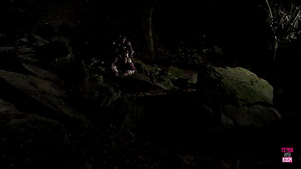 Image Knight fucks a hot brunette outdoors doggy and cowgirl style all night long
